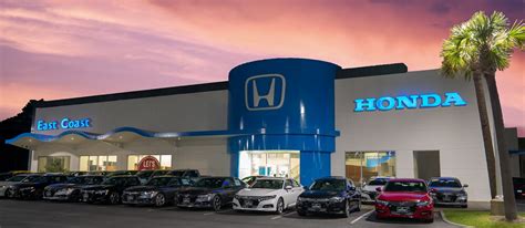East coast honda - View all certified pre-owned Honda vehicles and get a complimentary 7-year/100,000-mile warranty with your purchase. Learn why drivers from Charleston and Florence, SC, browse the highly rated East Coast Honda of Myrtle Beach.